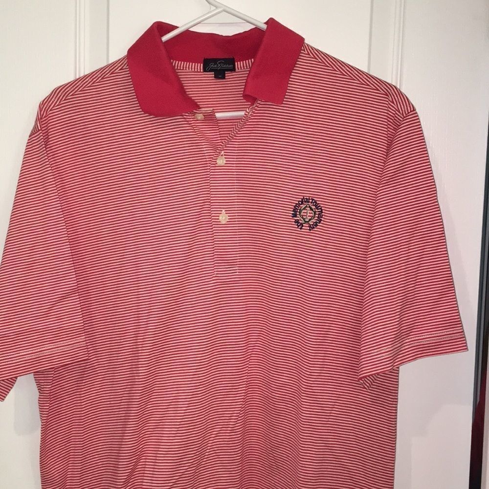 Red Jack Nicklaus The Memorial Golf Polo Shirt M